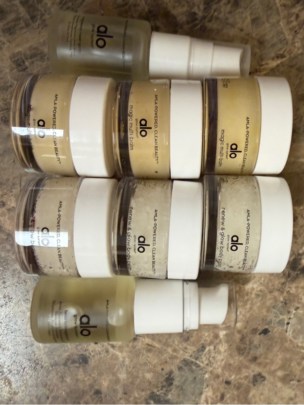 Alo trial sizes.